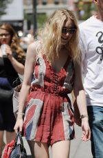 DAKOTA FANNING Out and About in Soho 06/13/2015