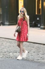 DAKOTA FANNING Out and About in Soho 06/20/2015
