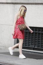 DAKOTA FANNING Out and About in Soho 06/20/2015