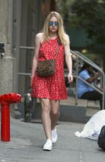 DAKOTA FANNING Out and About in Soho 06/20/2015