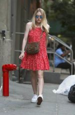 DAKOTA FANNING Out and About in Soho 06/20/2015