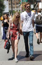 DAKOTA FANNING Out Shopping in Soho in New York 06/13/2015