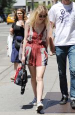 DAKOTA FANNING Out Shopping in Soho in New York 06/13/2015