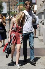 DAKOTA FANNING Out Shopping in Soho in New York 06/13/2015