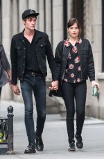 DAKOTA JOHNSON and Matthew Hitt Out and About in New York 06/20/2015