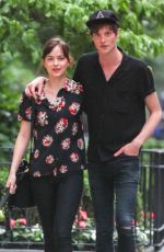 DAKOTA JOHNSON and Matthew Hitt Out and About in New York 06/20/2015
