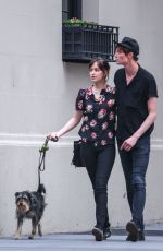 DAKOTA JOHNSON and Matthew Hitt Out and About in New York 06/20/2015