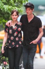 DAKOTA JOHNSON and Matthew Hitt Out and About in New York 06/20/2015