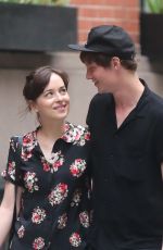 DAKOTA JOHNSON and Matthew Hitt Out and About in New York 06/20/2015