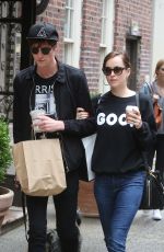 DAKOTA JOHNSON and Matthew Hitt Out in New York 06/28/2015
