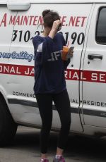 DAKOTA JOHNSON Heading to a Gym in Los Angeles 06/06/2015