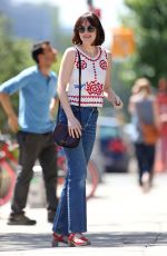 DAKOTA JOHNSON in Jeans on the Set of How to be Single 06/25/2015