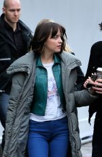 DAKOTA JOHNSON Leaves the Set in the Meatpacking District in New York 06/01/2015