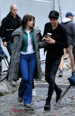 DAKOTA JOHNSON Leaves the Set in the Meatpacking District in New York 06/01/2015