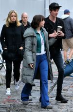 DAKOTA JOHNSON Leaves the Set in the Meatpacking District in New York 06/01/2015