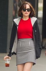DAKOTA JOHNSON on the Set of How to be Single in New York 06/17/2015