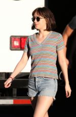DAKOTA JOHNSON on the Set of How To Be Single in New York 06/25/2015