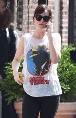 DAKOTA JOHNSON Out and About in New York 06/11/2015