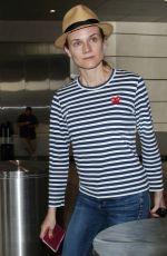 DIANE KRUGER Arrives at LAX Airport in Los Angeles 06/13/2015