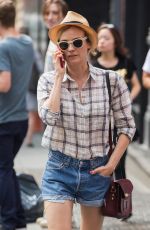 DIANE KRUGER in Jeans Shorts Out in New York 06/09/2015