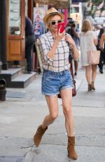 DIANE KRUGER in Jeans Shorts Out in New York 06/09/2015