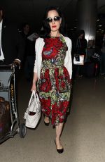 DITA VON TEESE Arrives at LAX Airport in Los Angeles  06/12/2015
