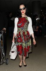 DITA VON TEESE Arrives at LAX Airport in Los Angeles  06/12/2015