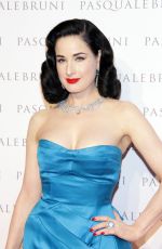 DITA VON TEESE at Pasquale Bruni Secret Gardens Collection Cocktail Party in Milan