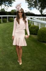 ELIZABETH HURLEY at 2015 Investec Derby Festival at Epsom Racecourse