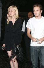 ELLE FANNING Leaves Chateau Marmont in West Hollywood 06/25/2015