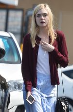 ELLE FANNING Out and About in Los Angeles 06/26/2015