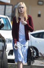 ELLE FANNING Out and About in Los Angeles 06/26/2015