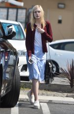 ELLE FANNING Out and About in Los Angeles 06/26/2015
