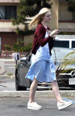 ELLE FANNING Out and About in Los Angeles 06/26/2015