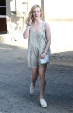 ELLE FANNING Out and About in West Hollywood 06/05/2015