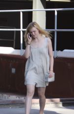 ELLE FANNING Out and About in West Hollywood 06/05/2015