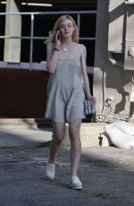 ELLE FANNING Out and About in West Hollywood 06/05/2015