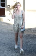 ELLE FANNING Out and About in West Hollywood 06/05/2015