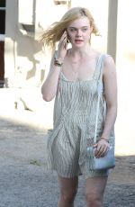 ELLE FANNING Out and About in West Hollywood 06/05/2015