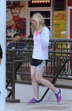 ELLE FANNING Out in Beverly Hills 06/14/2015