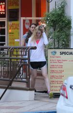 ELLE FANNING Out in Beverly Hills 06/14/2015