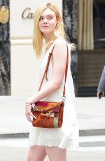 ELLE FANNING Shopping at Giuseppe Zanotti Store in Beverly Hills 06/11/2015