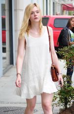ELLE FANNING Shopping at Giuseppe Zanotti Store in Beverly Hills 06/11/2015
