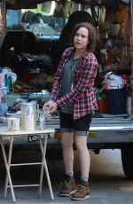 ELLEN PAGE on the Set of Tallulah in New York 06/17/2015