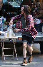 ELLEN PAGE on the Set of Tallulah in New York 06/17/2015