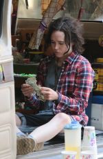 ELLEN PAGE on the Set of Tallulah in New York 06/17/2015