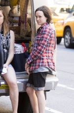 ELLEN PAGE on the Set of Tallulah in New York 06/17/2015