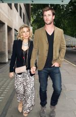 ELSA PATAKY and Chris Hemsworth Out for Dinner in London