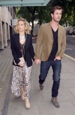 ELSA PATAKY and Chris Hemsworth Out for Dinner in London