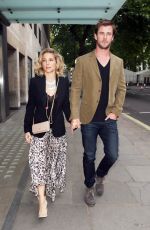 ELSA PATAKY and Chris Hemsworth Out for Dinner in London